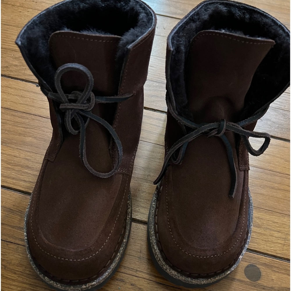 BIRKENSTOCK NWOT Bakki Suede Shoes Ankle Boots Women's Warm Sherling 36 5.5 - Picture 4 of 10
